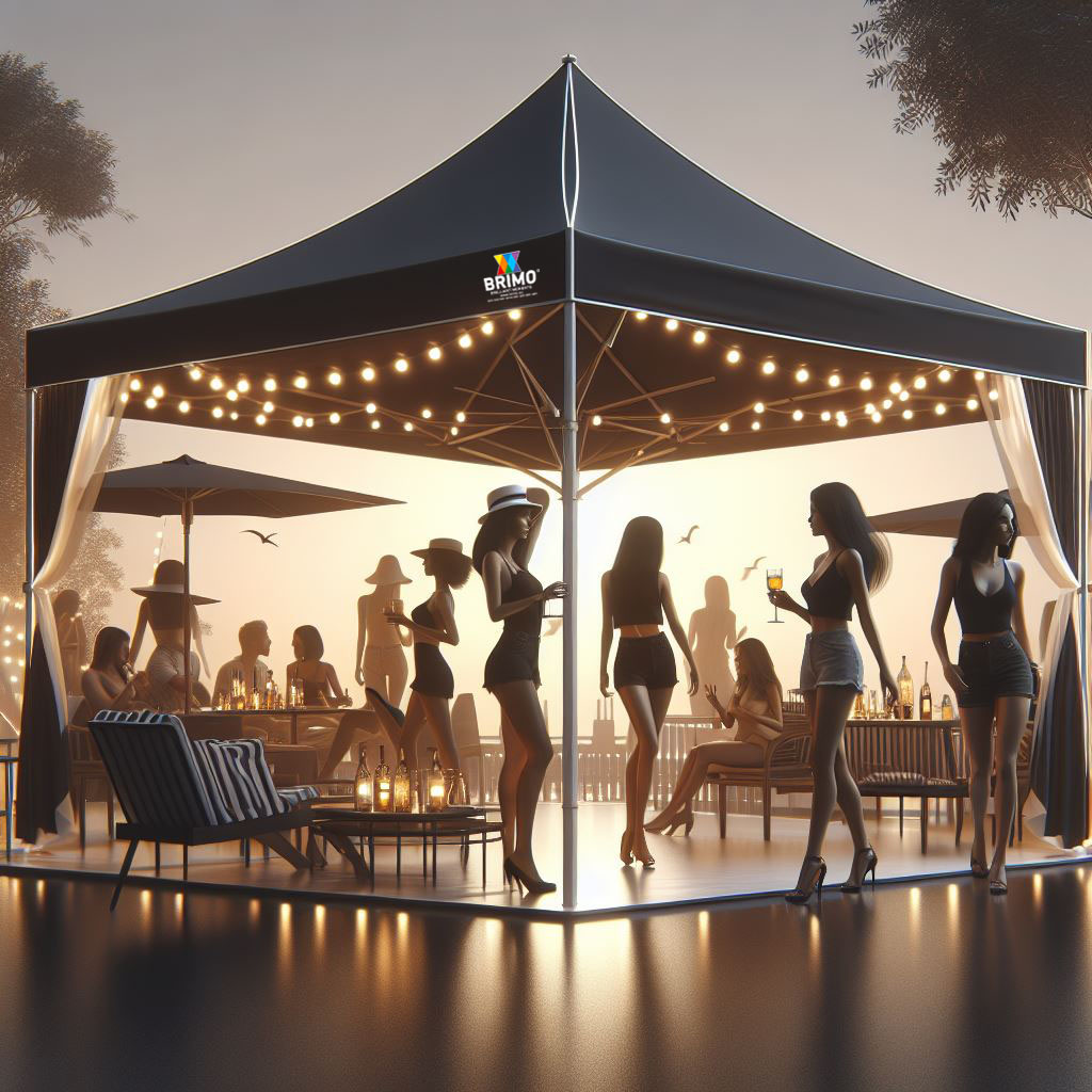 Gazebo per feste in stile country